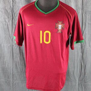 Team Portugal Jersey (Retro) - 2006 Home Jersey Eusebio 10 - Men's